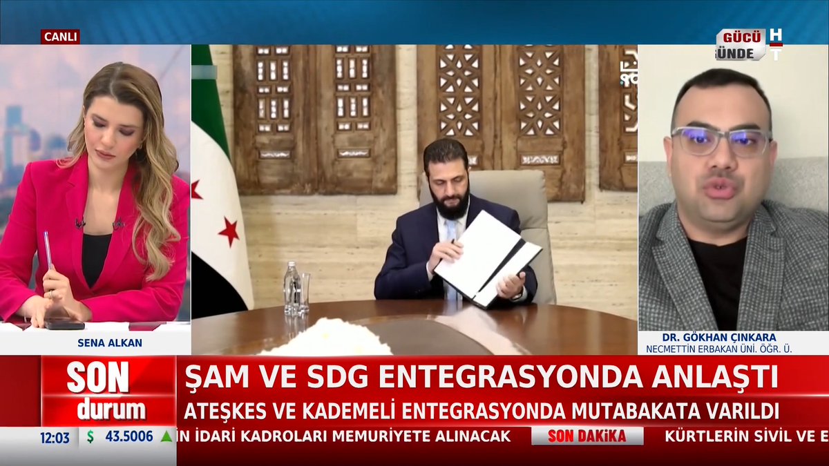 📌Şam ve SDG entegrasyonda anlaştı Akademisyen Dr. Gökhan Çınkara #GünOrtası'nda değerlendirdi.