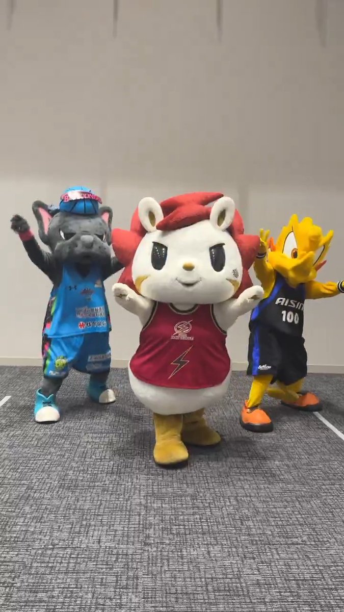 ロウル×シーホースくん×バルたんで #OTAKEBIチャレンジ に挑戦⚡️ 川崎ブレイブサンダース⚡️川崎からバスケの未来を⚡️ シーホース三河 【公式】佐賀バルーナーズ 🏀 GRe4N BOYZ &TEAM OFFICIAL #Bリーグマスコット #Bリーグ #GRe4NBOYZ #andTEAM