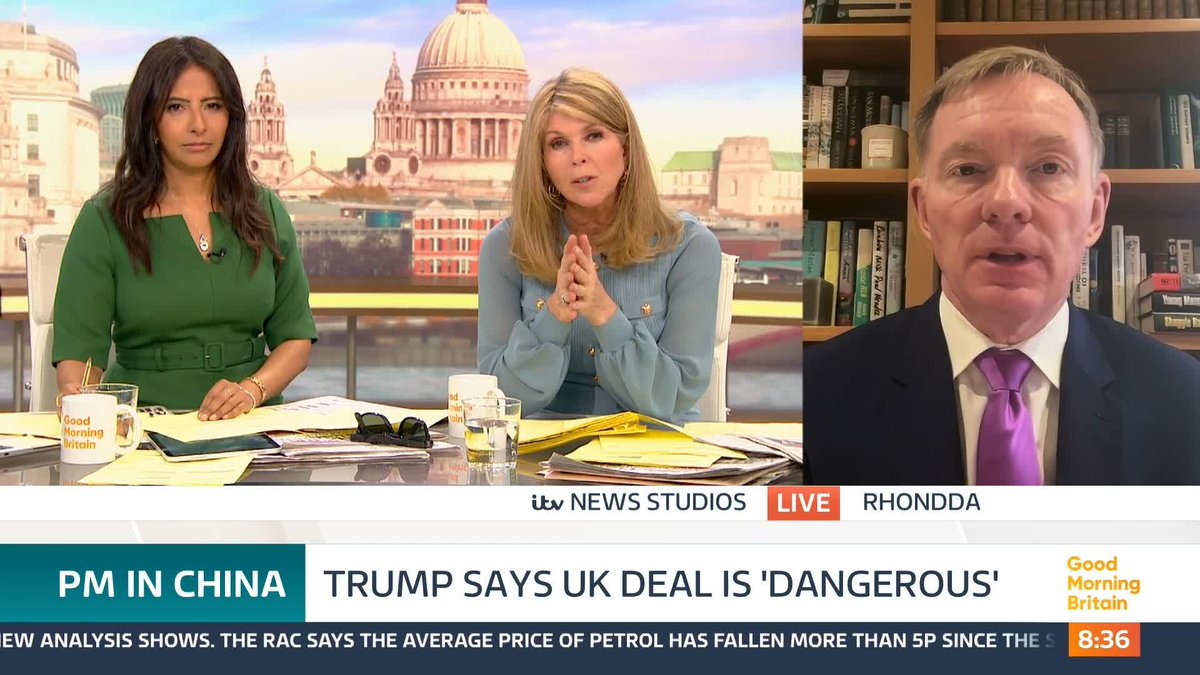 'It’s preposterous to suggest we shouldn’t engage with the Chinese government,' says Chris Bryant — questioned by Kate Garraway over his 2023 remark calling James Cleverly a 'Chinese stooge.'