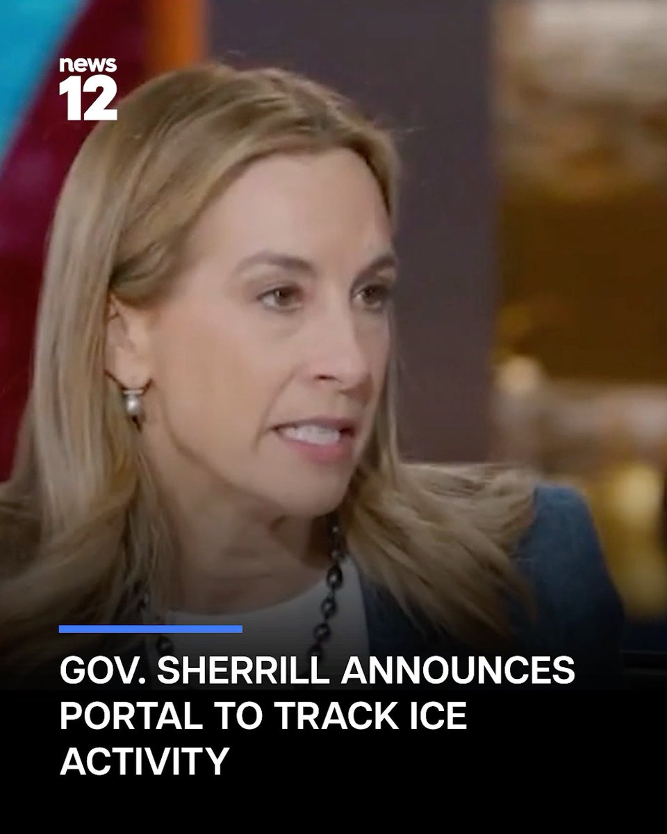 ICE ACTIVITY: Gov. Mikie Sherrill said the state will not allow ICE raids to be staged from state properties and will create a portal for people to upload cellphone videos and report ICE activity they see on the street. READ MORE: #News12NJ #Politics