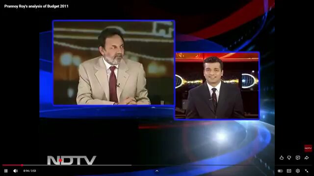 With Budget coming, a reminder of how NDTV's Prannoy Roy used to analyze budget in old days Chief Economic Adviser on panel to cheerlead the govt One "expert" No opposition voice even present on the panel to question the budget! This was called best journalism...