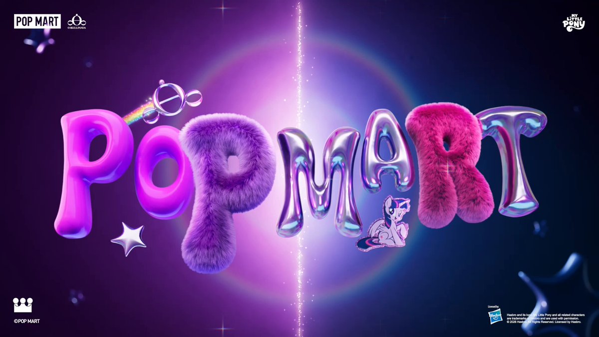🎶Where color runs free, and imagination knows no rules. #POPMART #skullpanda #mylittlepony #arttoy #animation #plushdollpendant