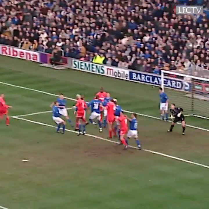 🗓️ Abel Xavier made the controversial journey across Stanley Park and signed for The Reds, on this day in 2002 Here he is scoring on his debut in a 6-0 win against Ipswich at Portman Road