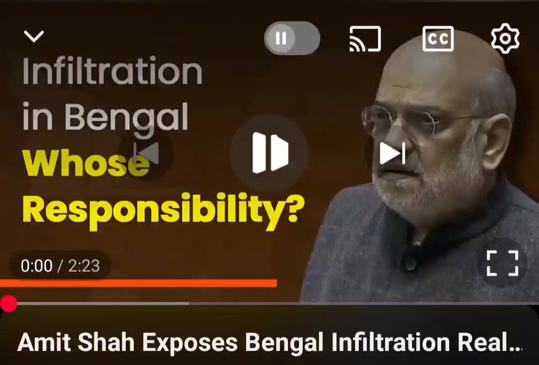 Amit Shah: "Length of Border in N-E: 2216 kms. Length of border fenced: 1653 kms Length of unfenced border: 563 kms. Bengal is the only state where border isn't fenced." Why? Because Bengal sarkar hasn't handed the land to the BSF. Now the HC has called time on this "boderline" betrayal. Asking WB to hand land to BSF by March 31. Interestingly there's been an alarming jump in voters in Bengal border districts: Here are the Hard Facts: UTTAR DINAJPUR: 105.49% MALDA: 94.58% MURSHIDABAD: 87.65% SOUTH-24 PARGANAS: 83.30% JALPAIGURI: 82.3% COOCH BEHAR: 76.52% NORTH-24 PARGANAS: 72.18% NADIA: 71.46% DAKSHIN DINAJPUR: 70.94%
