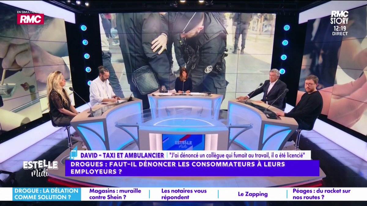 🕵️ Drogue : dénoncer les consommateurs aux employeurs ? 📞 David : "J'ai dénoncé un collègue car il fumait du cannabis ! En tant qu'ambulancier, je ne pouvais pas laisser ces choses se faire ! Il a été licencié... Ce n'est pas compatible avec la profession !" #EstelleMidi