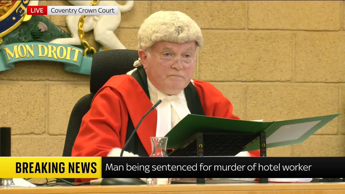 BREAKING: Asylum seeker Deng Chol Majek has been sentenced to a minimum of 29 years in prison for the murder of hotel worker Rhiannon Skye Whyte. Follow the latest on our live blog ➡️ 📺 Sky 501, Virgin 602, Freeview 233 and YouTube