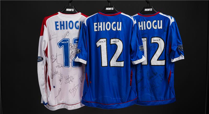 Rangers Football Club is proud to support the release of a special shirt collection celebrating the life and legacy of Ugo Ehiogu, with net proceeds from the auction going directly to his family. ⤵️