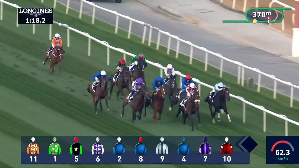 Impressive ... 👀 Coolmore's 𝐓𝐈𝐓𝐋𝐄 𝐑𝐎𝐋𝐄 dazzles in the Jumeirah Guineas Trial, sponsored by DP World UAE Gainsborough Thoroughbreds are 🔥 #DubaiCarnival