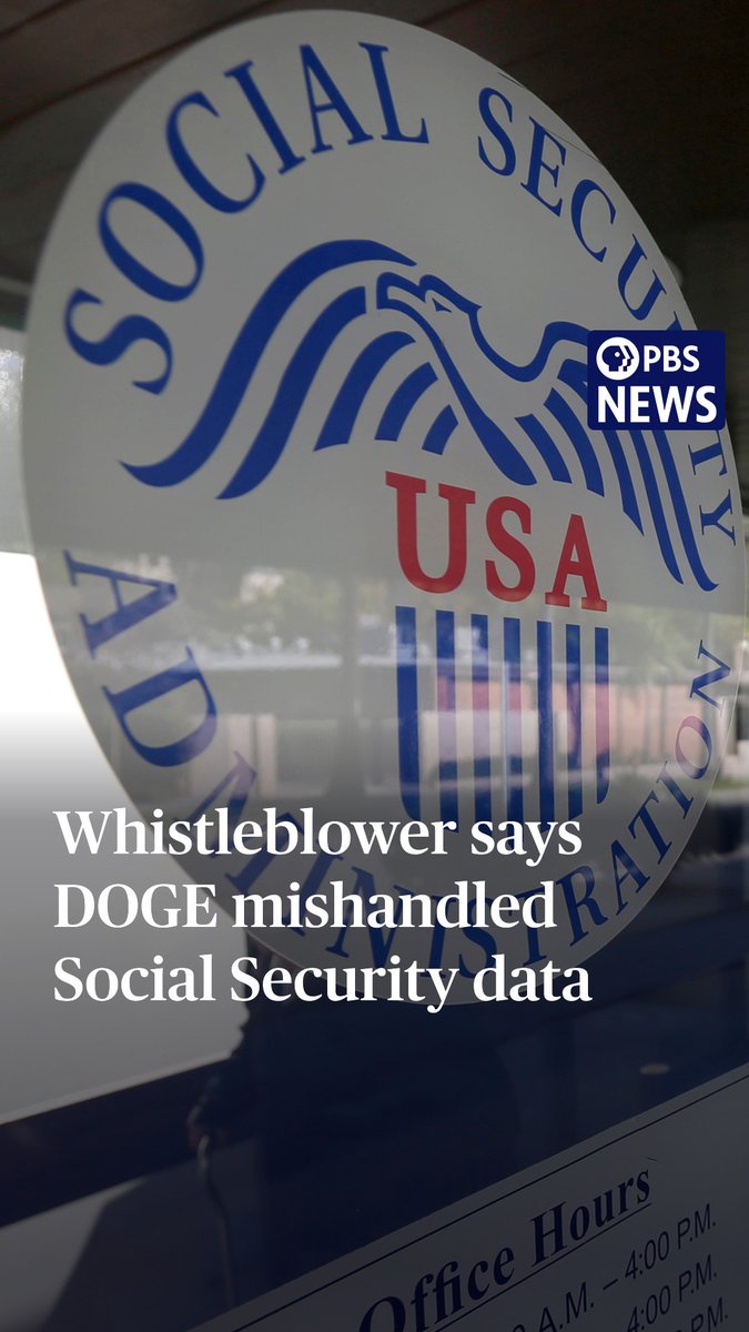 The Social Security Administration now says members of Elon Musk's DOGE team working at the agency last year accessed and shared sensitive data. In a court filing earlier this month, the Trump administration amended what it had previously disclosed, writing that one DOGE employee at SSA signed an agreement with an unnamed political advocacy group to analyze voter rolls to "find evidence of voter fraud and to overturn election results in certain states." In another instance, a DOGE member shared personally identifiable information of 1,000 people in an encrypted e-mail attachment, though the government says they aren't sure what specifically was shared or whether it was accessed. The SSA also said DOGE shared data on third-party cloud servers that were "outside SSA's security protocols," and the agency doesn't know what information was shared or if it still exists on the server. The latest disclosures seemed to confirm some key concerns first raised in a whistle-blower complaint last summer filed by Chuck Borges, the agency's chief data officer. Borges involuntarily resigned from government in August and filed a retaliation complaint late last year. For more, amna spoke to Borges and his lawyer, Debra Katz.