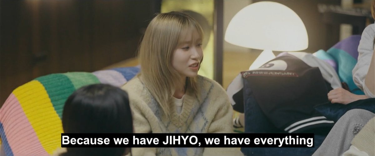 TWICE talking about renewing their contracts MINA: Without JIHYO I don't think I could've done ten years JIHYO: I'm gonna cry JEONGYEON: What about us? What about me? MINA: Because we have JIHYO, we have everything JEONGYEON: What about me? NAYEON: Haha, I guess you're optional