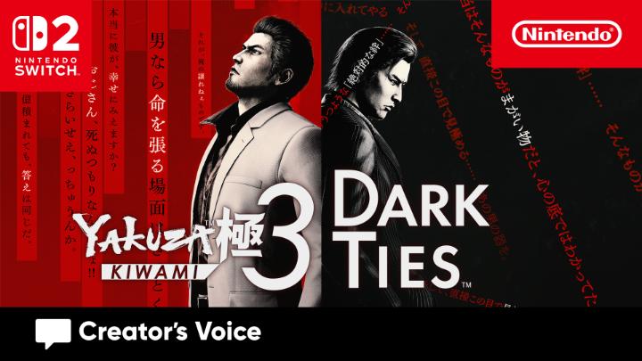 En la nueva entrega de #CreatorsVoice, Masayoshi Yokoyama, de RGG Studio | Like a Dragon & Yakuza Series, comparte sus reflexiones sobre la llegada de Yakuza Kiwami 3 & Dark Ties a #NintendoSwitch2.