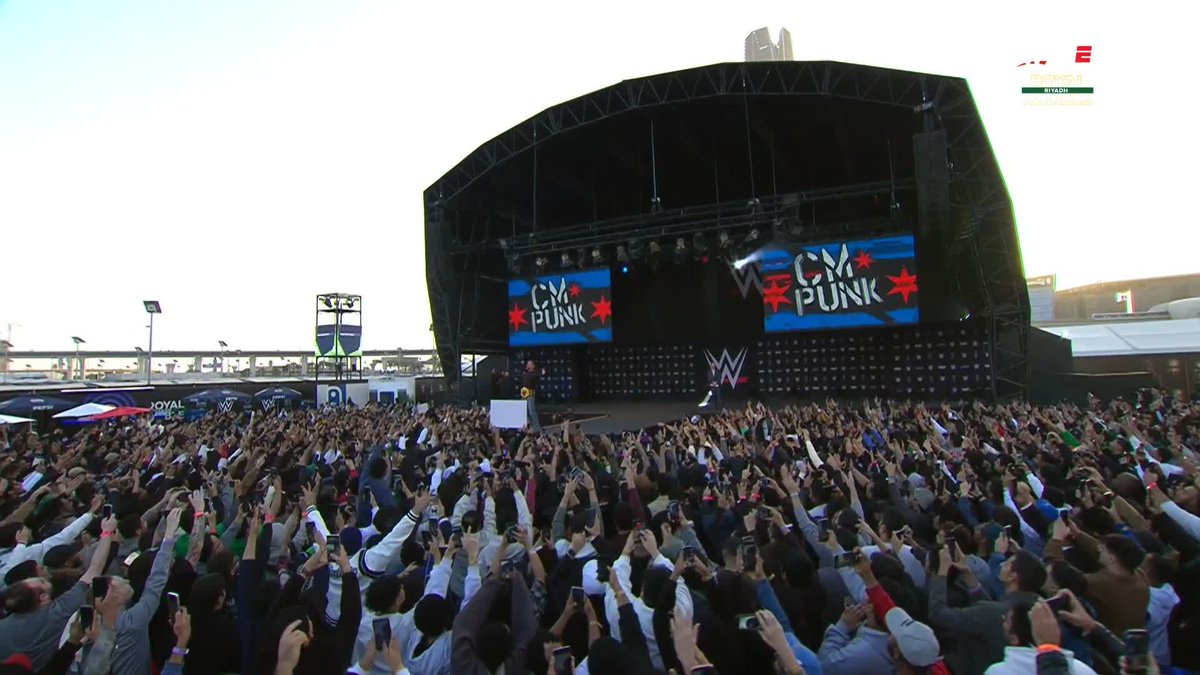 They're singing for CM Punk in Riyadh! 🙌