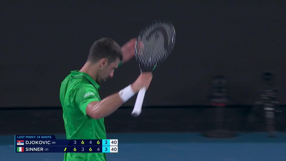 ANOTHER CLASSIC DOWN UNDER 🍿 Catch the end of Djokovic-Sinner on ESPN and the ESPN App NOW 👀