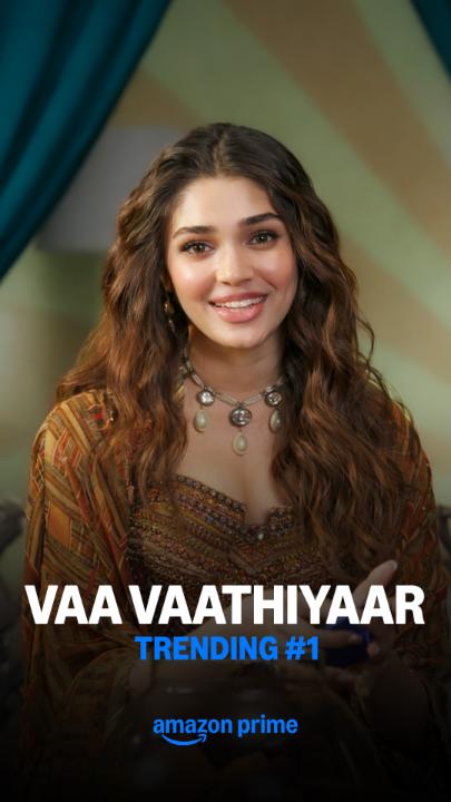 The new Vaathiyaar in town, is trending #1 😉💯 #VaaVathiyaarOnPrime, Watch Now