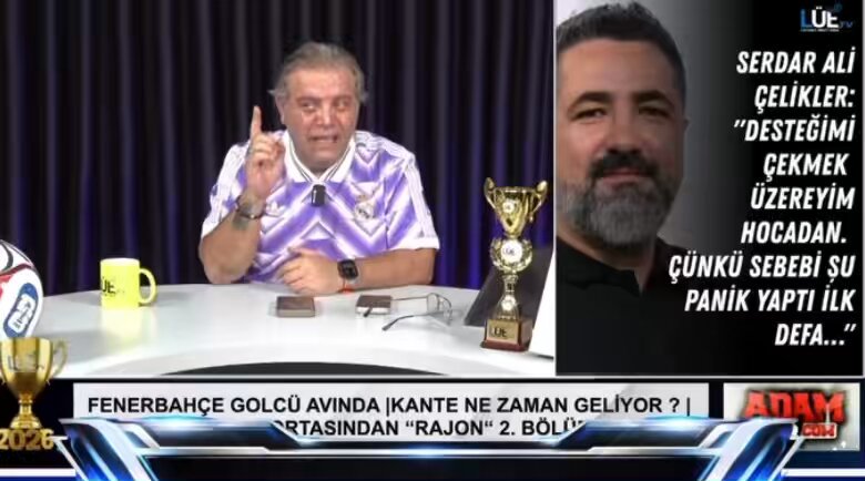 Serdar Ali Çelikler: desteğimi çekmek üzereyim hocadan.. Çünkü “panik yaptı ilk defa”. Yandın Tedesco yandın!!! Serdar Ali senden desteğini çekerse,yandın bittin Tedesco!!!!!