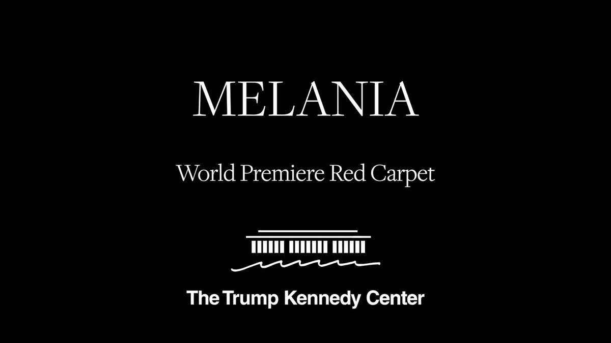 🇺🇸 WATCH🇺🇸 Last night’s red carpet before the Trump Kennedy Center premiere of 𝘔𝘦𝘭𝘢𝘯𝘪𝘢 was a star-studded affair. We were joined by administration officials, cabinet members, fashion designers, recording artists, Hollywood producers and directors—and, of course, the star of the new documentary, First Lady Melania Trump, and her husband, the Chairman of the Trump Kennedy Center, President Donald J. Trump.