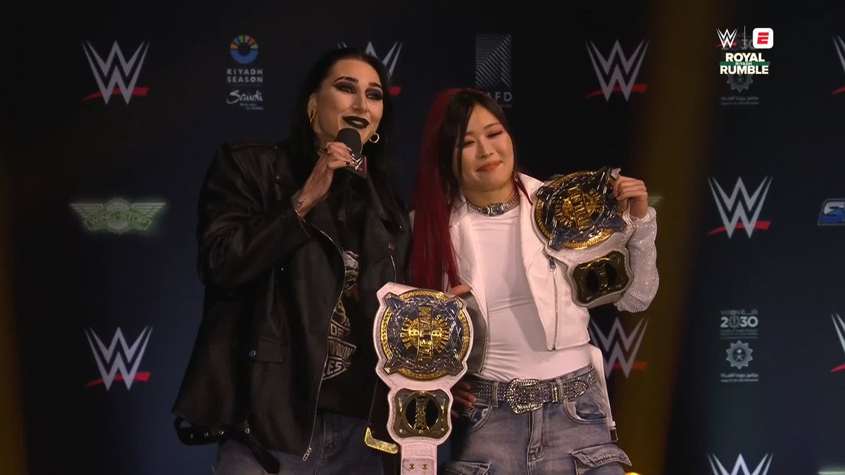 RHIYO IS ALWAYS ON TOP! 🙌 RheaRipley_WWE IYO SKY