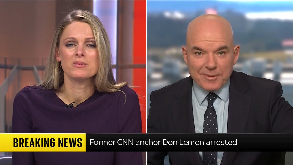 "He has indeed said he was reporting, not demonstrating." Sky's James Matthews unpacks the latest on former CNN anchor Don Lemon's arrest, after he was covering an anti-ICE protest at a church in Minnesota. 📺 Sky 501, Virgin 602, Freeview 233