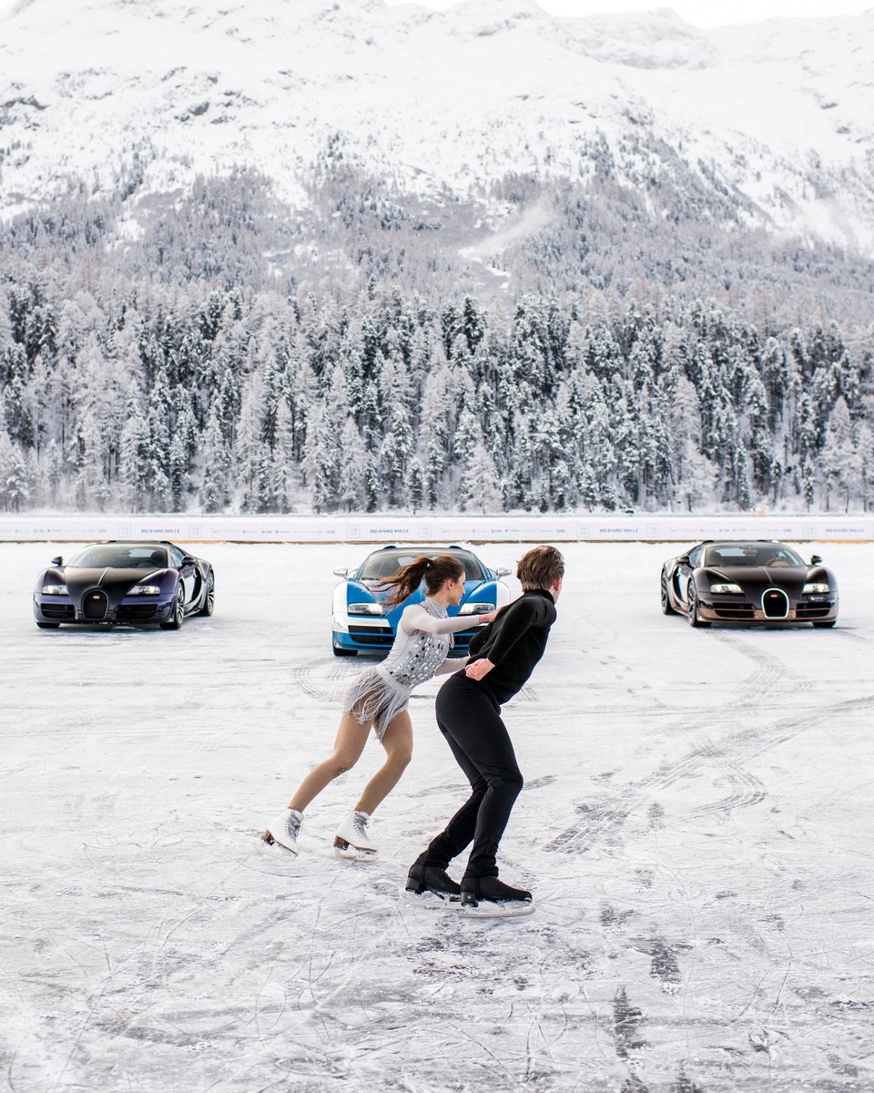 In St. Moritz, VEYRON's took to the ice, celebrating design, engineering, and the spirit of BUGATTI. #BUGATTI #THEICE