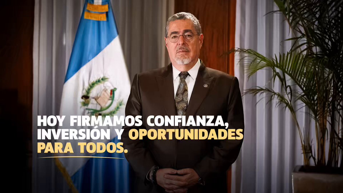 Este acuerdo que firmamos hoy abre nuevas oportunidades para la economía de Guatemala y nos posiciona como un socio estratégico en la región. 🇬🇹🤝🇺🇸