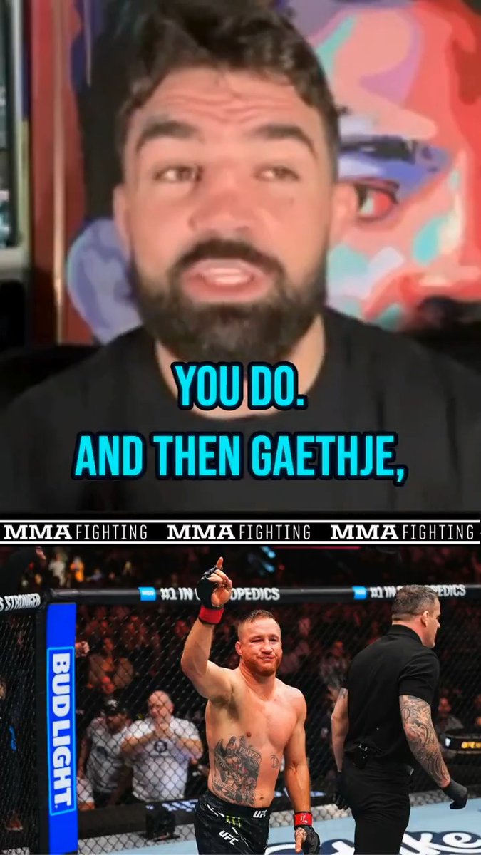 .Platinum Mike Perry can't help but be intrigued by what a BKFC matchup would look like between him and Justin Gaethje: "But, you know, maybe Mike Perry vs. Justin Gaethje in bare-knuckle? Oh, he’s [155]. I’m sorry, I don’t want to pick on small people." (🎥: @mikeHeck_JR)