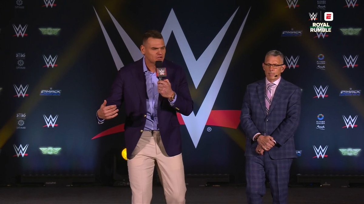 Gunther joined Michael Cole to speak about his only goal at Royal Rumble... Ending AJ Styles’ career 😳
