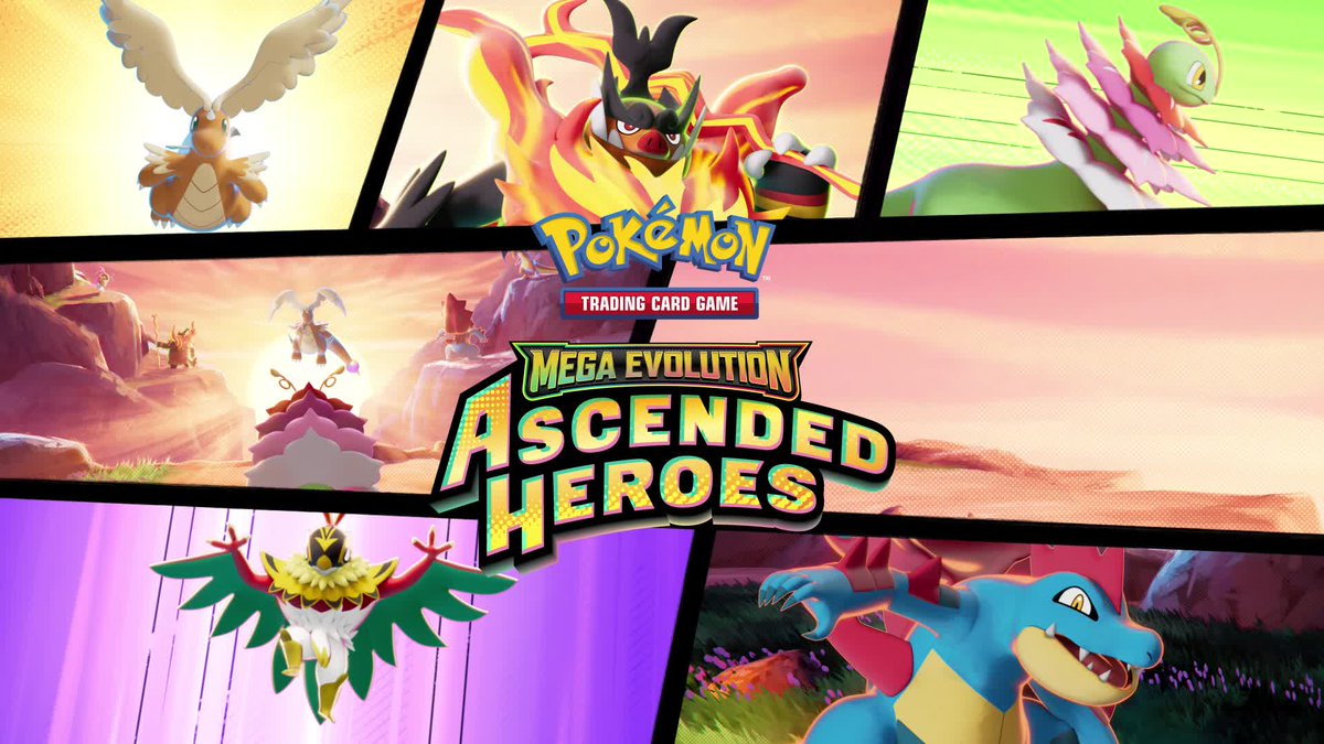 Rise to the challenge and face even more powerful Mega Evolution Pokémon ex in Mega Evolution—#AscendedHeroes! 🪽 The Pokémon TCG: Mega Evolution—Ascended Heroes Tech Sticker Collection is available today with more #AscendedHeroes products coming soon!