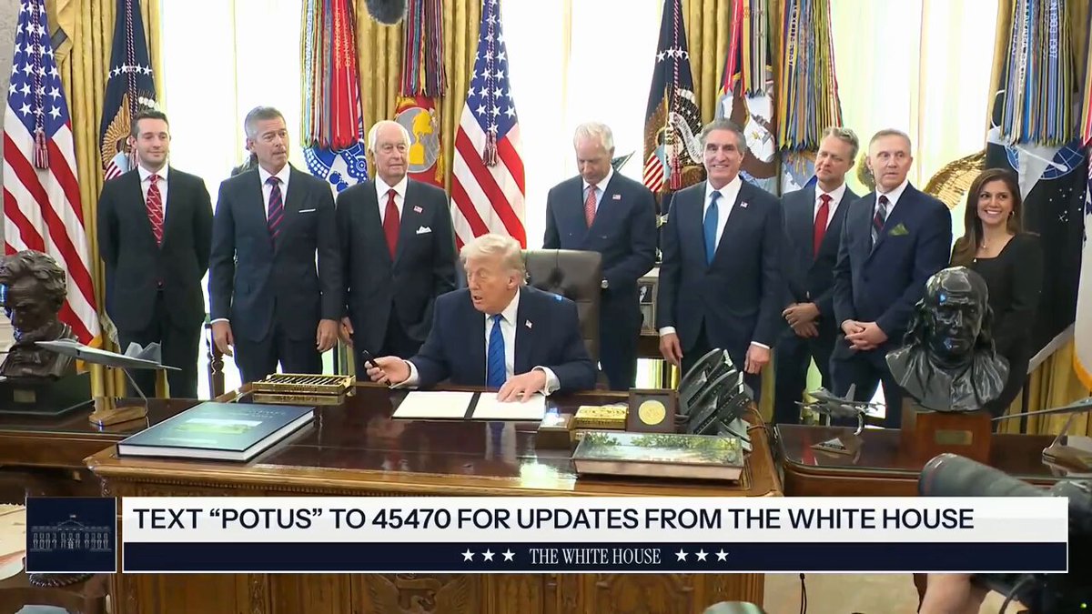 .President Donald J. Trump: "I have some incredible people, and this is a very exciting thing that we're doing... it's having to do with our great 250th birthday... We're Celebrating Greatness with American Motor Racing... it's going to take place August 21st through the 23rd."