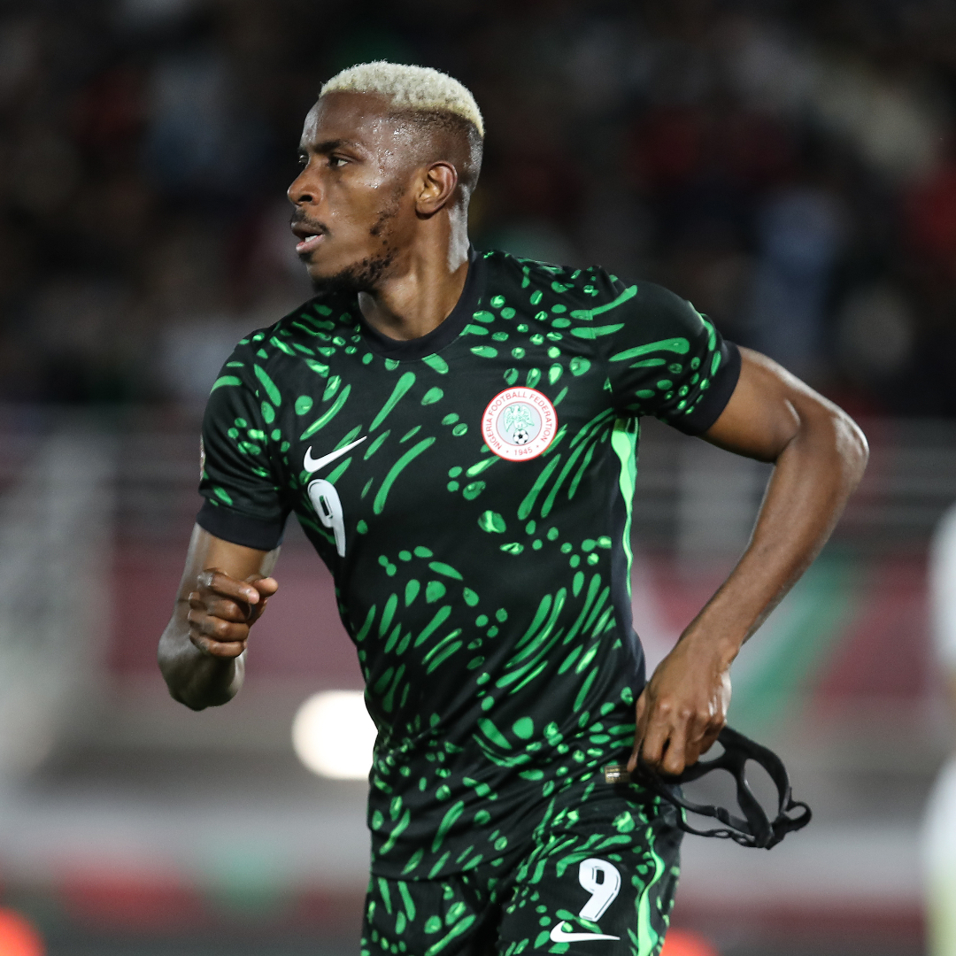 Great headers start long before the ball arrives. Osimhen knows the routine. ⚽️🧠 #TotalEnergiesAFCON2025