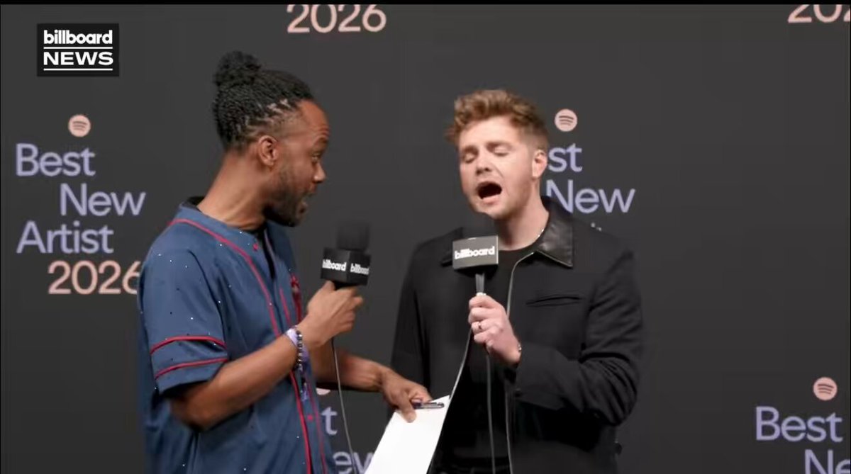 Alex Warren praises SIENNA SPIRO in Billboard interview at Spotify’s Best New Artist party: “I’m obsessed with her, I listen to her music all the time.”