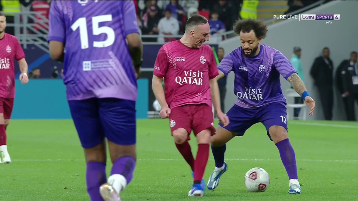 Le petit pont de Ribéry 🇫🇷 sur Marcelo 🇧🇷. 😁🫣 NOSTALGIE ✨ 🎥 beIN SPORTS