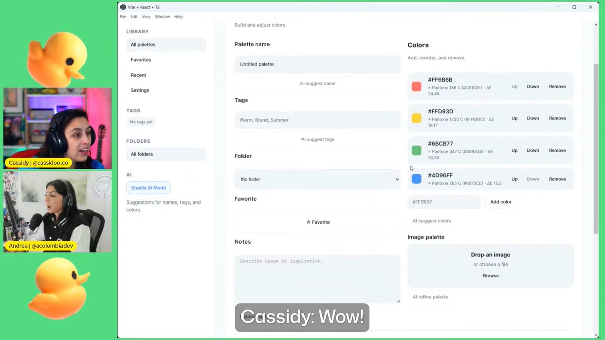 It's true: The GitHub Copilot SDK can help you build the app of your dreams. In this case, the color palette organizer of Cassidy's dreams. 🎨 Andrea
