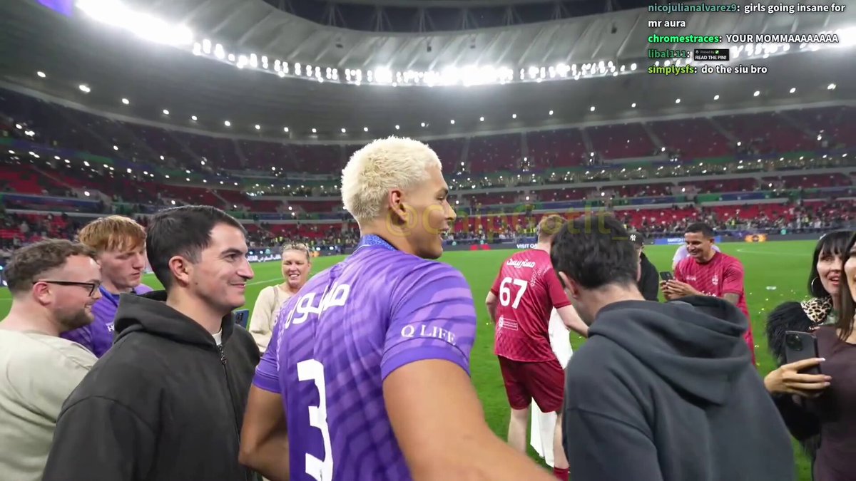 Marlon celebrates his win at the Match for Hope with his mom 🥹