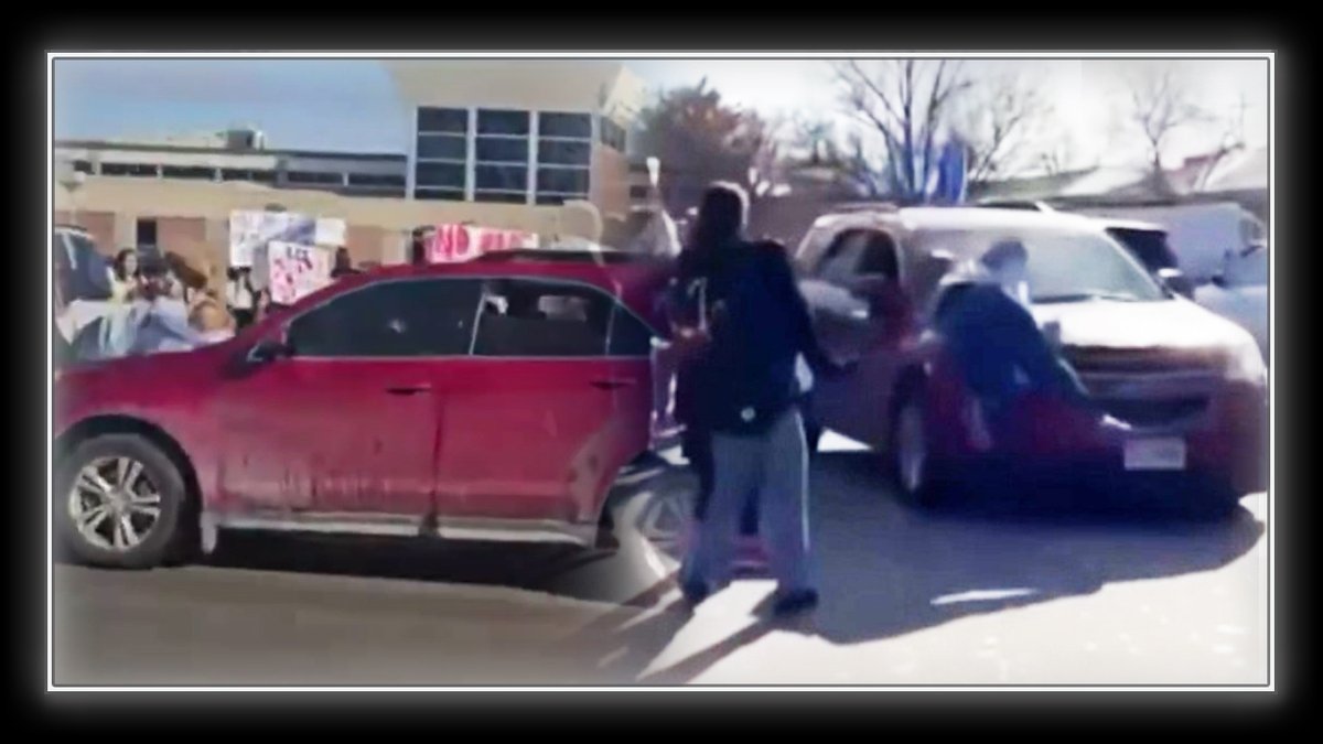 VIDEO: Leftists Now Using Children As Human Shields For ICE Riots! Watch Student Jump Out In Front Of Car & Get Hit At Anti-ICE Protest Outside Nebraska High School