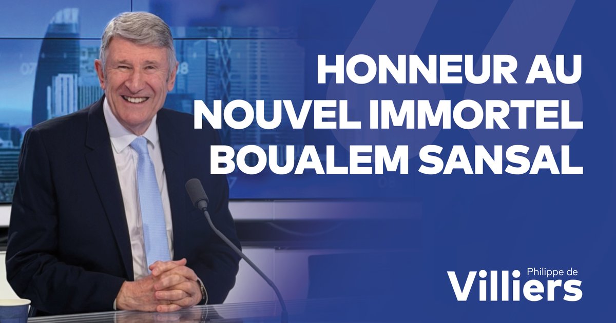 🎙️ Le visionnaire Boualem Sansal est enfin reconnu : contre vents et marées, ce "Soljenitsyne algérien" a alerté l’Occident sur son aveuglement face à la montée de l’islamisme. Honneur à l’Académie française et au nouvel Immortel ! 🔗 Émission complète : #FaceAPhilippeDeVilliers #FADV #CNews