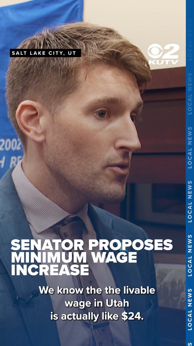 One state lawmaker wants to nearly triple Utah's minimum wage—from the federal minimum wage of $7.25 an hour to $20 an hour. MORE: