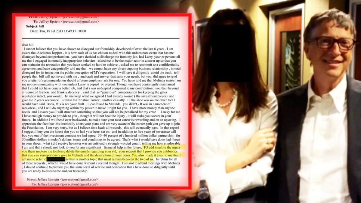 🚨BREAKING: DOJ Releases Over 3 Million New Epstein Docs!!! Email Reveals Bill Gates Begged Epstein For Antibiotics To "Surreptitiously" Give To His Then-Wife Melinda After Contracting STDs From "Russian Girls!"