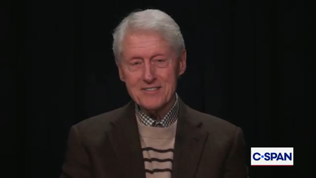 Bill Clinton delivers a message through a recorded video for the US COM, and talks about freedom, democracy, and the Trump administration's crackdown on illegal immigration, including the deaths of protesters Renee Good and Alex Pretti by federal agents.