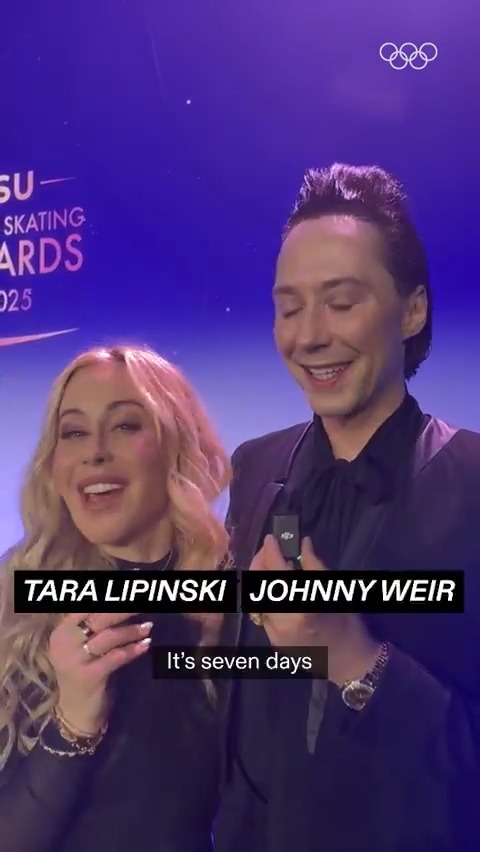 7 DAYS TO GO… Sparkly fashion and figure skating ✨ Join Olympians Tara Lipinski and Johnny Weir as they watch the Winter Olympic Games #MilanoCortina2026! ISU Figure Skating I Tara Lipinski