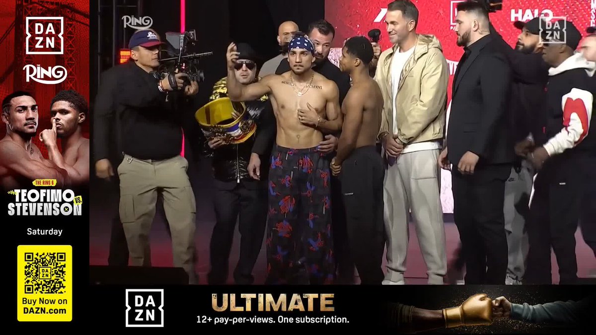THE FINAL FACE OFF 👀 Teofimo Lopez vs Shakur Stevenson WBO World & The Ring 140lbs Titles on the line 👑 #TeofimoShakur live on DAZN Boxing tomorrow!