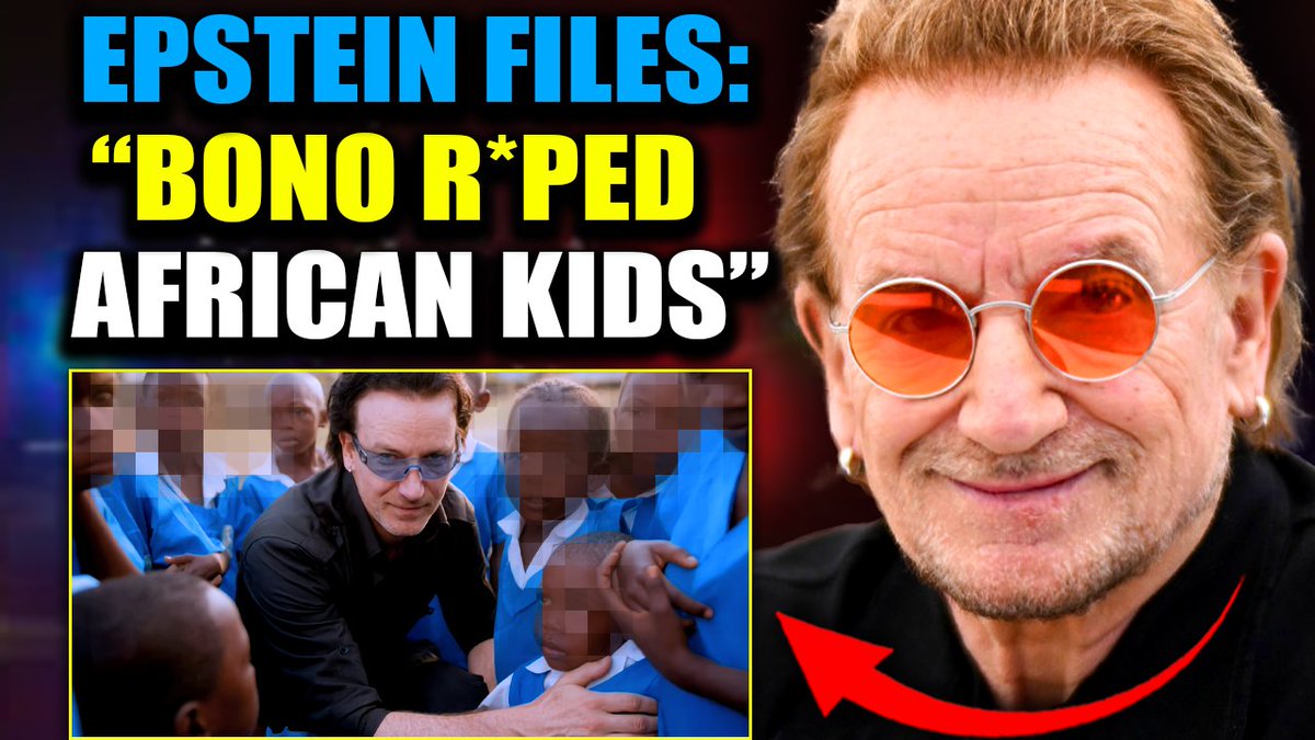 Epstein Victim Blows Whistle: 'Child Killer' Bono Abused Dozens of Kids in Africa U2 frontman Bono has been accused of abusing a 10-year-old girl and 12-year-old boy during a philanthropic visit to Africa with Jeffrey Epstein and Bill Clinton in 2002.