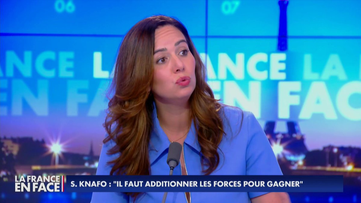.Sarah Knafo, eurodéputée Reconquête! et candidate à la mairie de Paris : "Ce qui me choque, c'est le pouvoir que les politiciens ont laissé aux juges", dans #LaFranceEnFace sur #Europe1