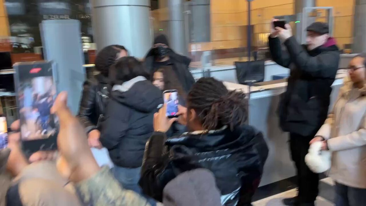 Independent journalist Georgia Fort released from federal custody into the arms of a large group of friends &amp; supporters moments ago.