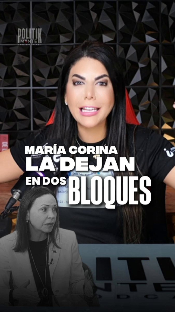 DELCY HACE HISTORIA Y MARÍA CORINA QUEDA EN 2 BLOQUES Si quieres saber más, no te pierdas mi podcast Politikmente. HOY en horario especial a las 8:00 pm🎙️ Recuerda sintonizarnos por mi canal de YouTube y por la señal de TVFANB PLUS
