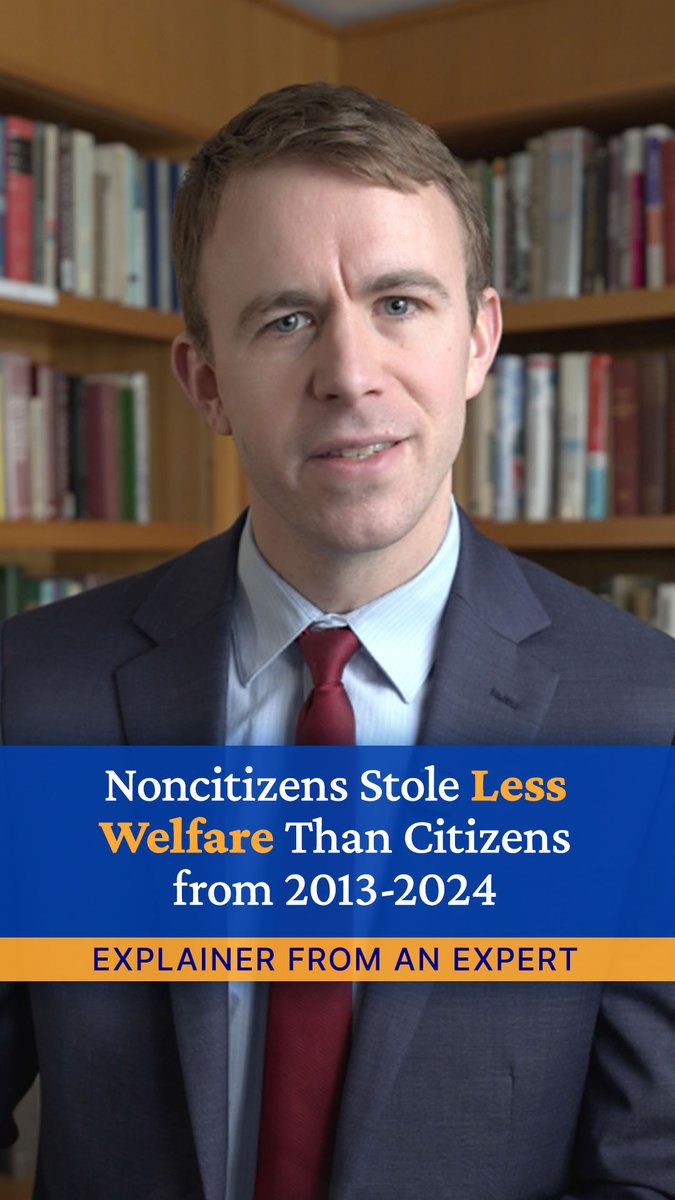 Noncitizens in the United States stole 31% less welfare from the federal government from 2013 to 2024 than US citizens, reports Cato’s David J. Bier. US citizens accounted for 95% of federal welfare fraud losses during that period.