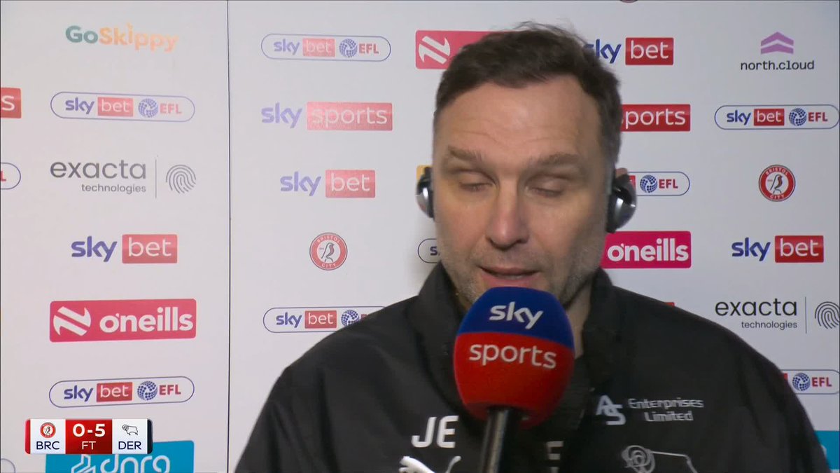 "The club is headed in the right direction" 📈 John Eustace reacts to a five-star performance from his Derby side ⚽️