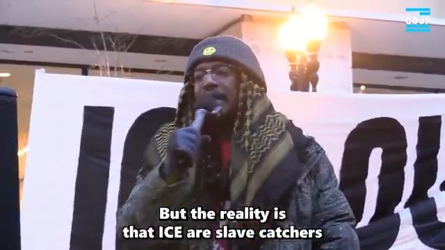 "The reality is that ICE are slave catchers…we got to unite. Because we know that unless you're an indigenous person, or you were dragged here in chains, you are an immigrant!" - one of THOUSANDS of ICE protesters at Chicago general strike march ⬇️