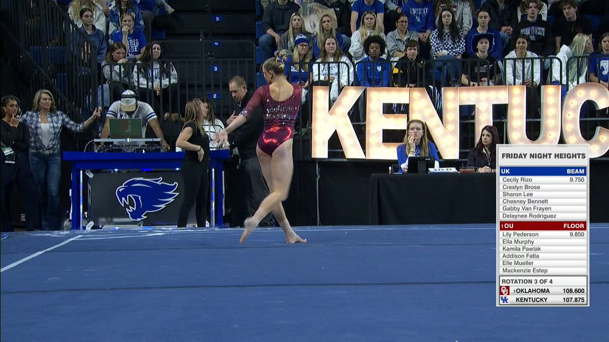 Ella Murphy’s ‘Sinners’ floor routine for Oklahoma 🤩