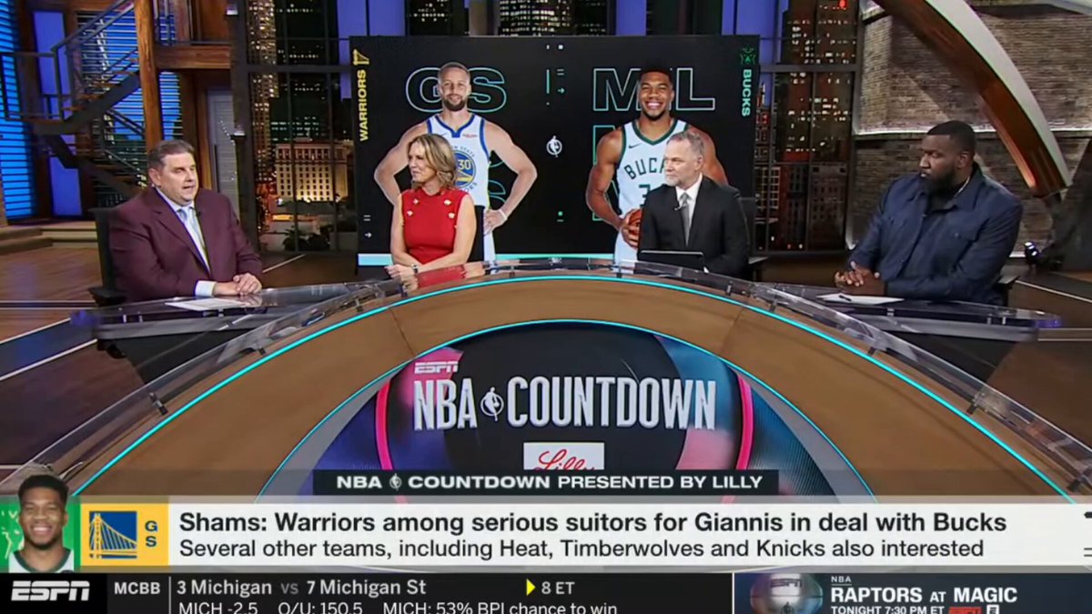 Windy on Giannis: "If they (Warriors) are gonna make this move, they are going to have to close I really believe by next thursday. Their offer cannot really improve by the summer... If we get to summer teams like Miami, MIN, NYK, they can actually improve their offer"