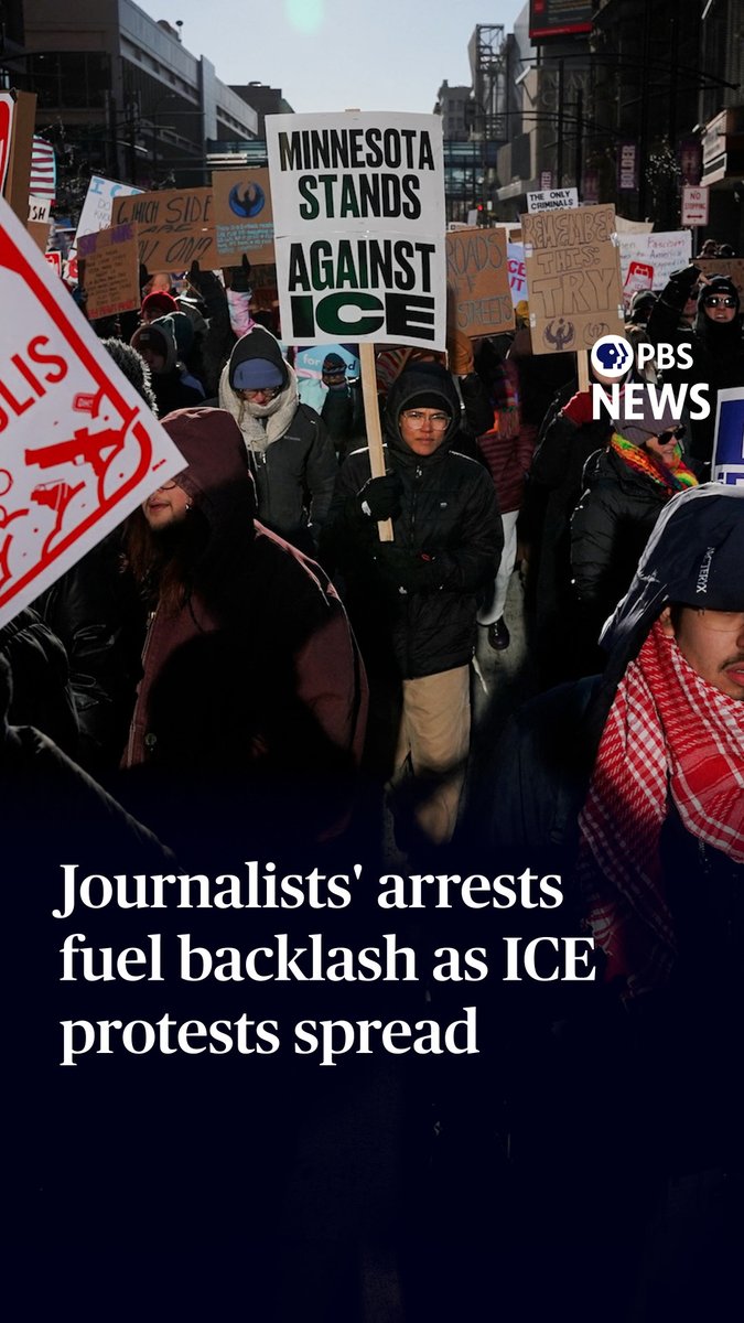The Justice Department said today it has opened a civil rights investigation into the shooting death of Alex Pretti, the ICU nurse who was killed in Minneapolis last weekend. That news came shortly after there were more arrests in Minnesota over a protest, and as the national backlash against the immigration crackdown grows. Special correspondent Fred de Sam Lazaro reports.
